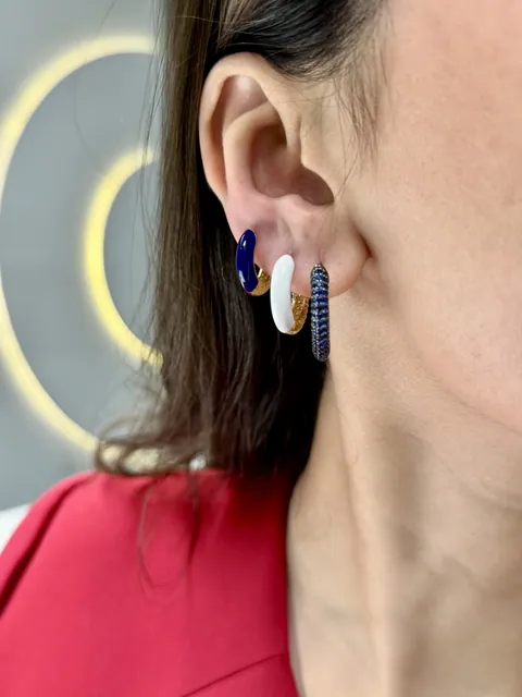 گوشواره رنگی — گوشواره طلای 18 عیار